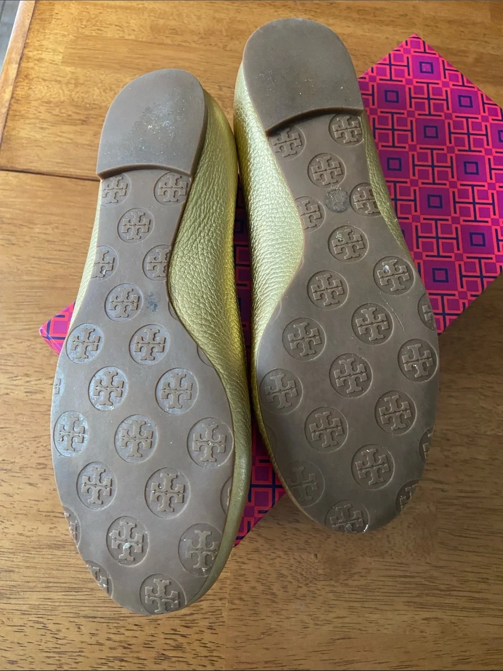 Tory Burch metallic gold